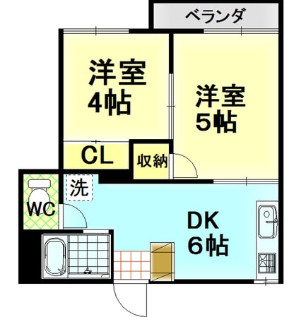 三島広小路駅 徒歩16分 2階の物件間取画像